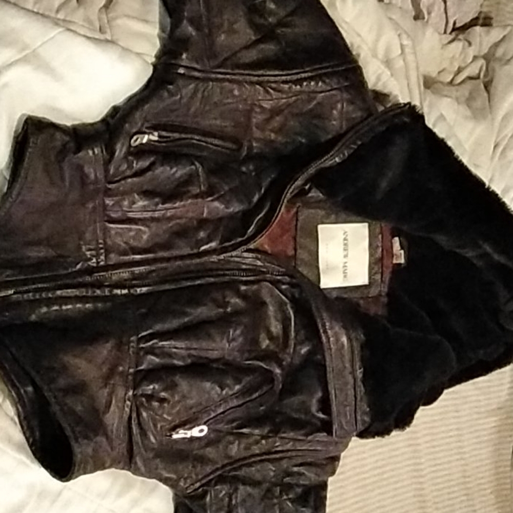 Vintage Andrew Marc leather jacket